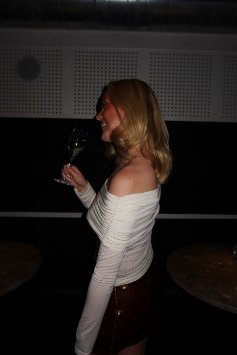 Felina Off Shoulder Top - Gebroken wit