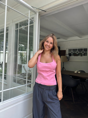 Sina Halterneck Top - Pink
