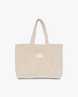 Teddy Tote Bag - Beige
