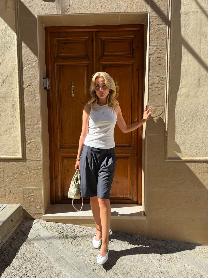 Malou Tanktop - Wit/Strik