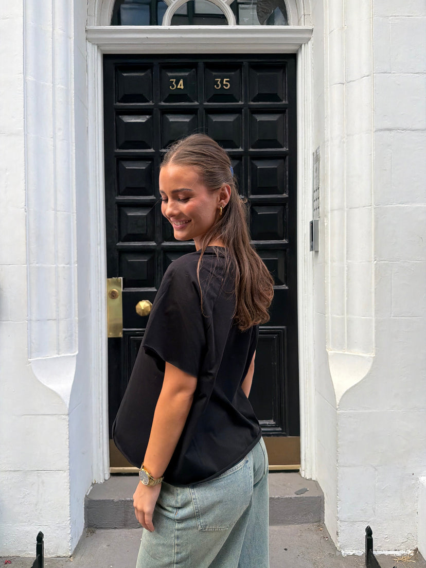 Senna Raglan T-Shirt - Black