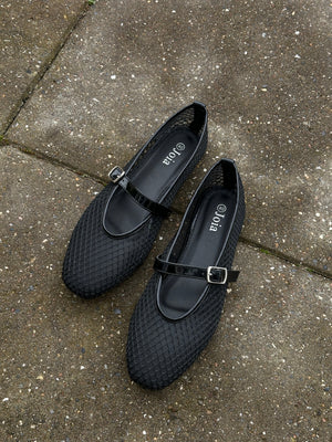 Philine Mesh Ballerina - Black