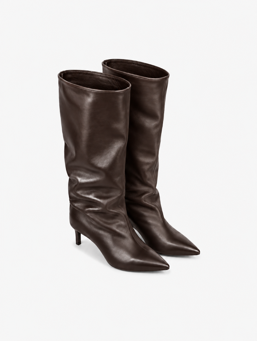 Alicia Long Boots - Dark Brown