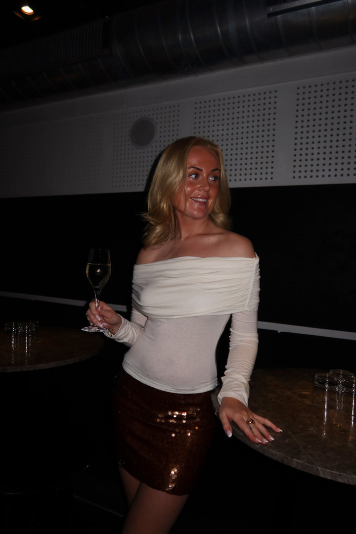 Felina Off Shoulder Top - Gebroken wit