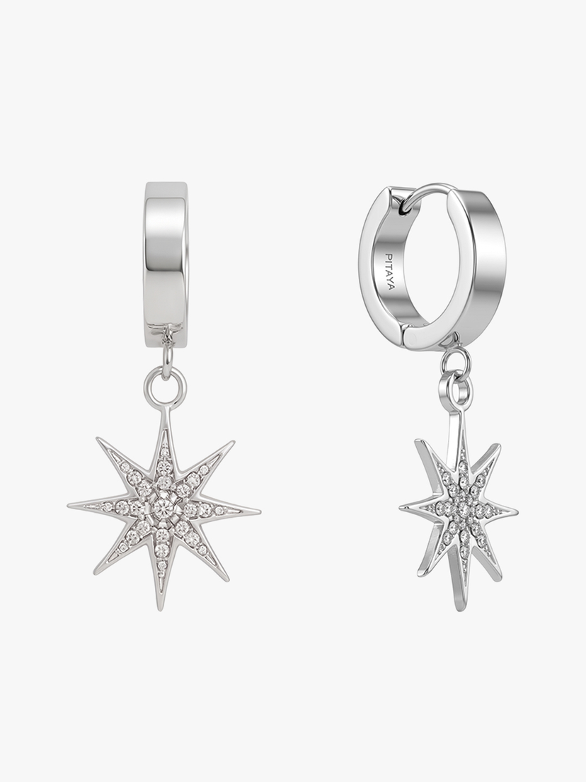 Saphira Star Earrings - Stainless Steel