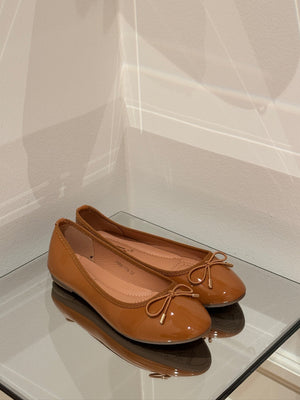 Sarah Shiny Ballerina - Camel