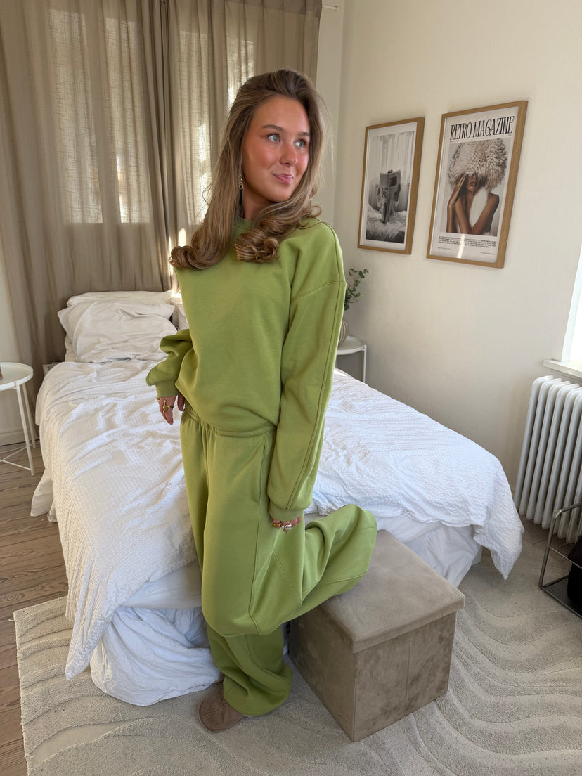 Filine Heavy Sweatpants - Matcha Green
