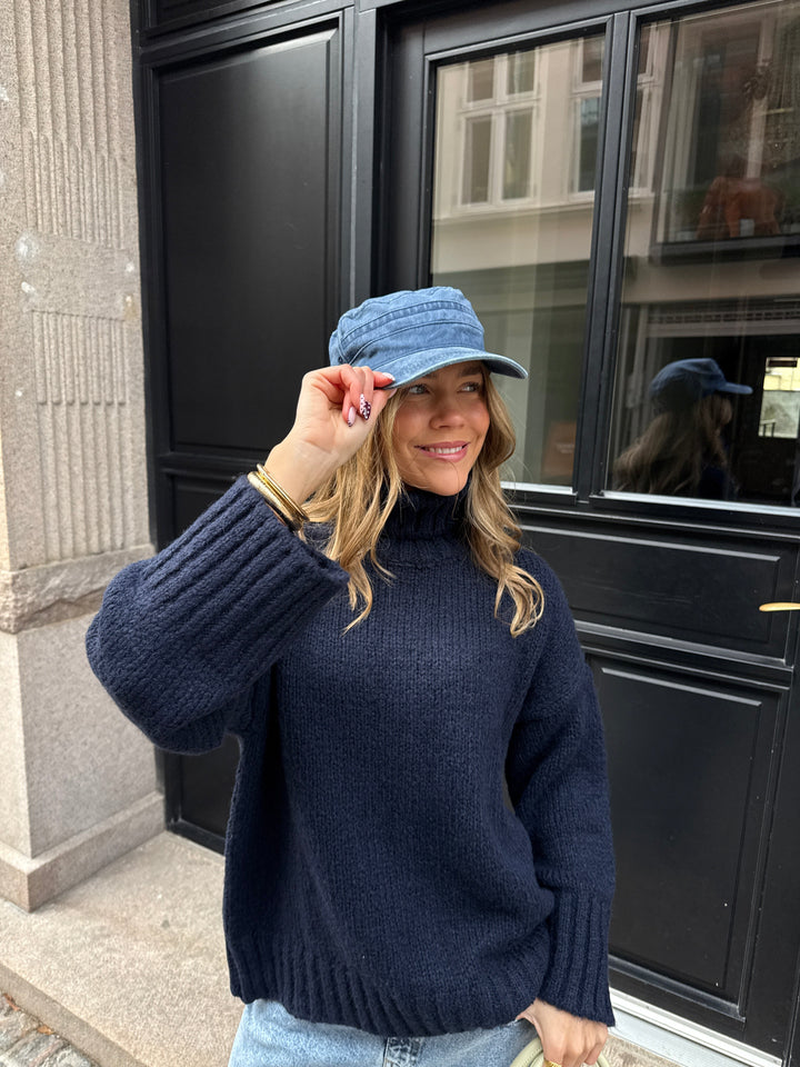 Elsa Washed Cap - Denim Blue