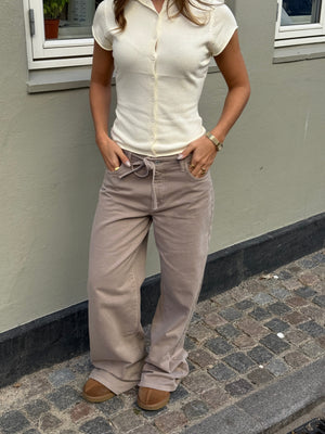 Lana Denim Belt Jeans - Lichtbruin