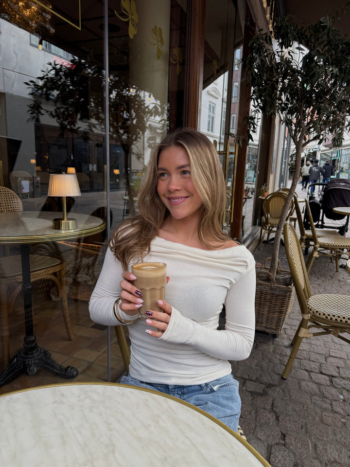 Rose Off Shoulder Top - Off White