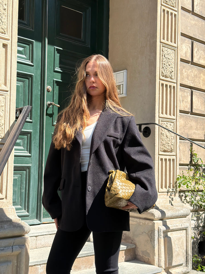 Aya Large Clutch - Dark Olive