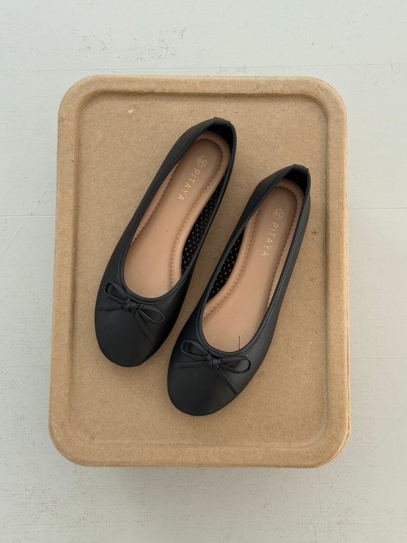 Dora Bow Ballerina - Black