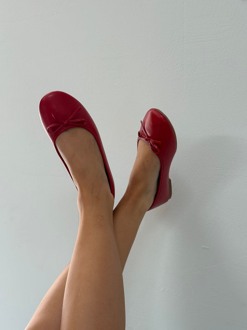 Dora Bow Ballerina - Red