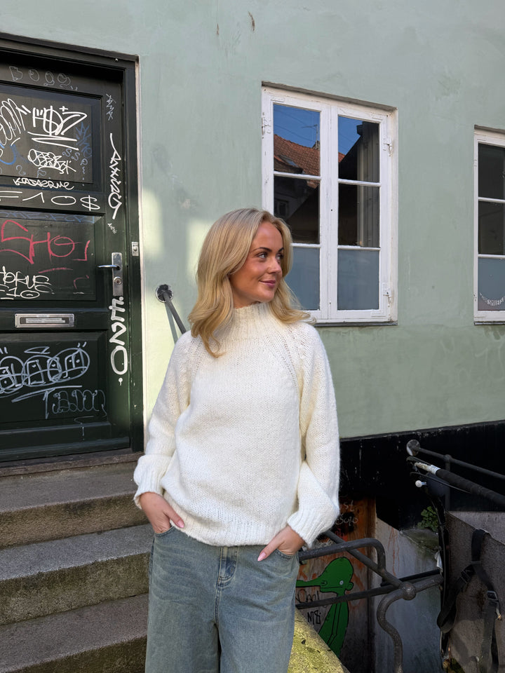 Sonine Raglan Gebreid - Wit