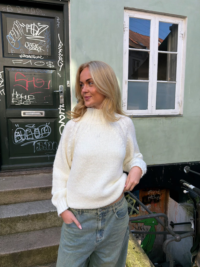 Sonine Raglan Gebreid - Wit