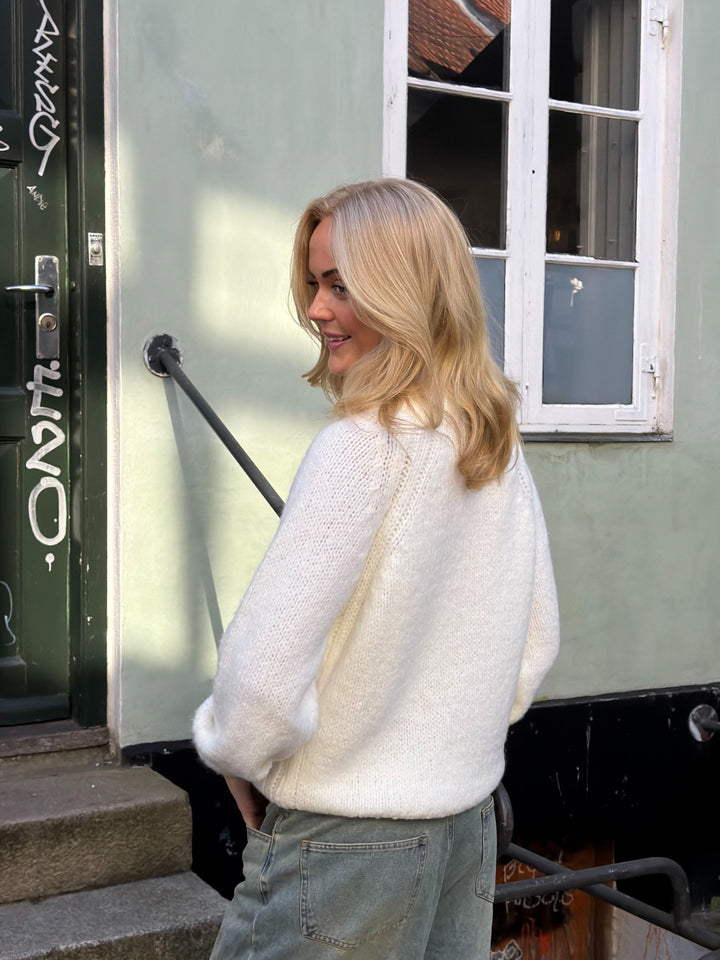 Sonine Raglan Gebreid - Wit