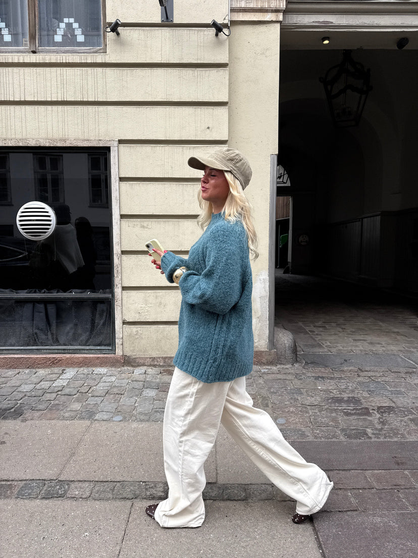 Sonine Raglan Knit - Steel Blue