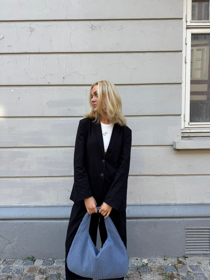 Charlotte Bag Faux Suede - Denim Blue