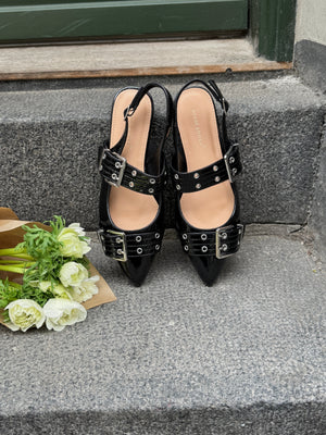 Samantha Buckle Ballerina - Black