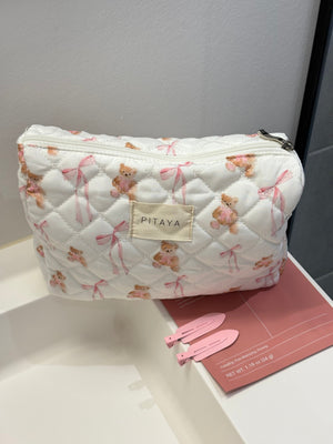 Medium Makeup Bag - Cute Teddy