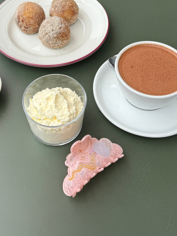 Mille Large Universe Haarclip - Lichtroze