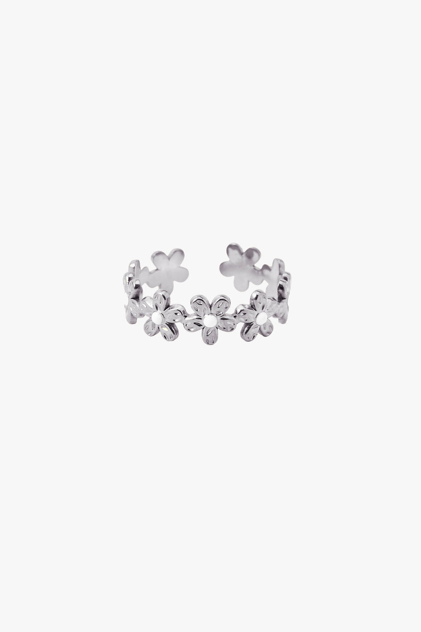 Alina Mini Flower Ring - Stainless Steel