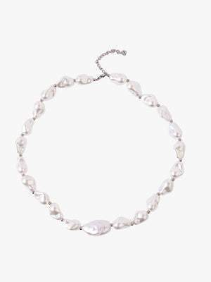 Elsa Pearl Necklace - Stainless Steel