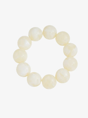 Joanna Large Pearl Bracelet - White
