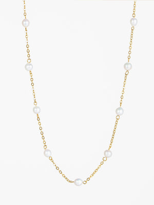 Rikke Pearl Necklace - Gold Plated