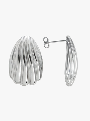 Dora Stroke Earrings - Stainless Steel