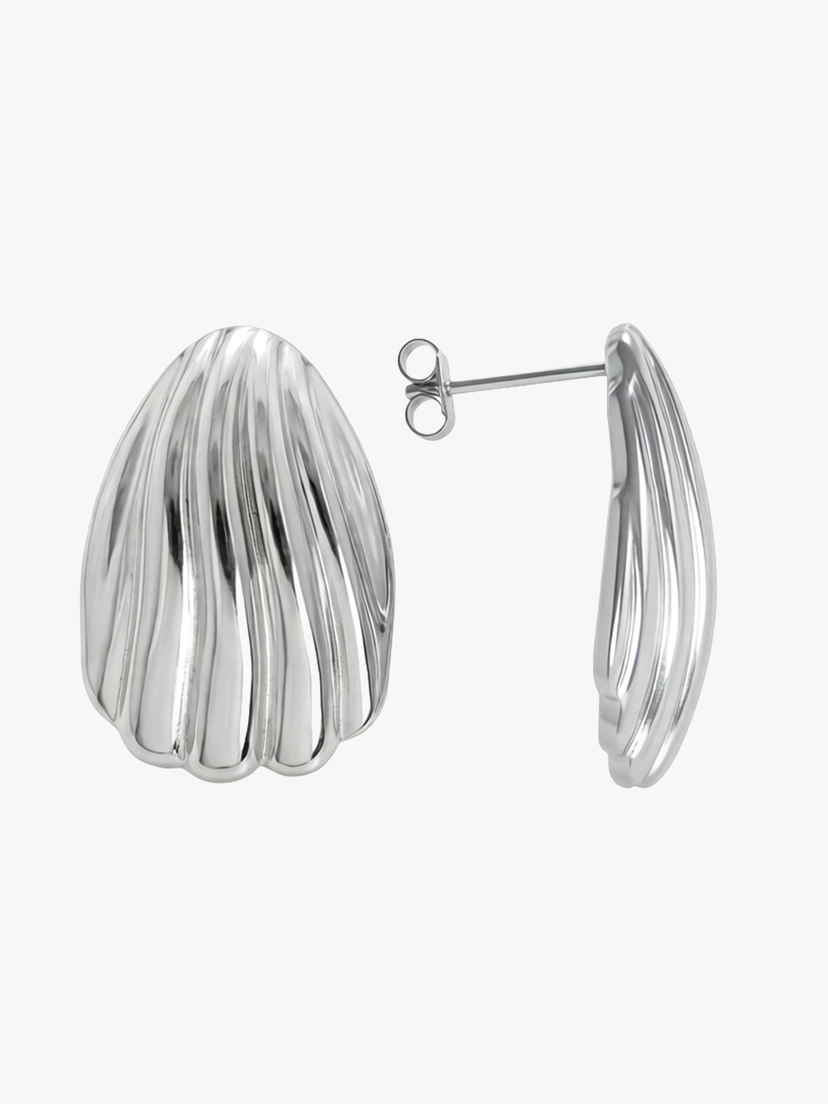 Dora Stroke Earrings - Stainless Steel