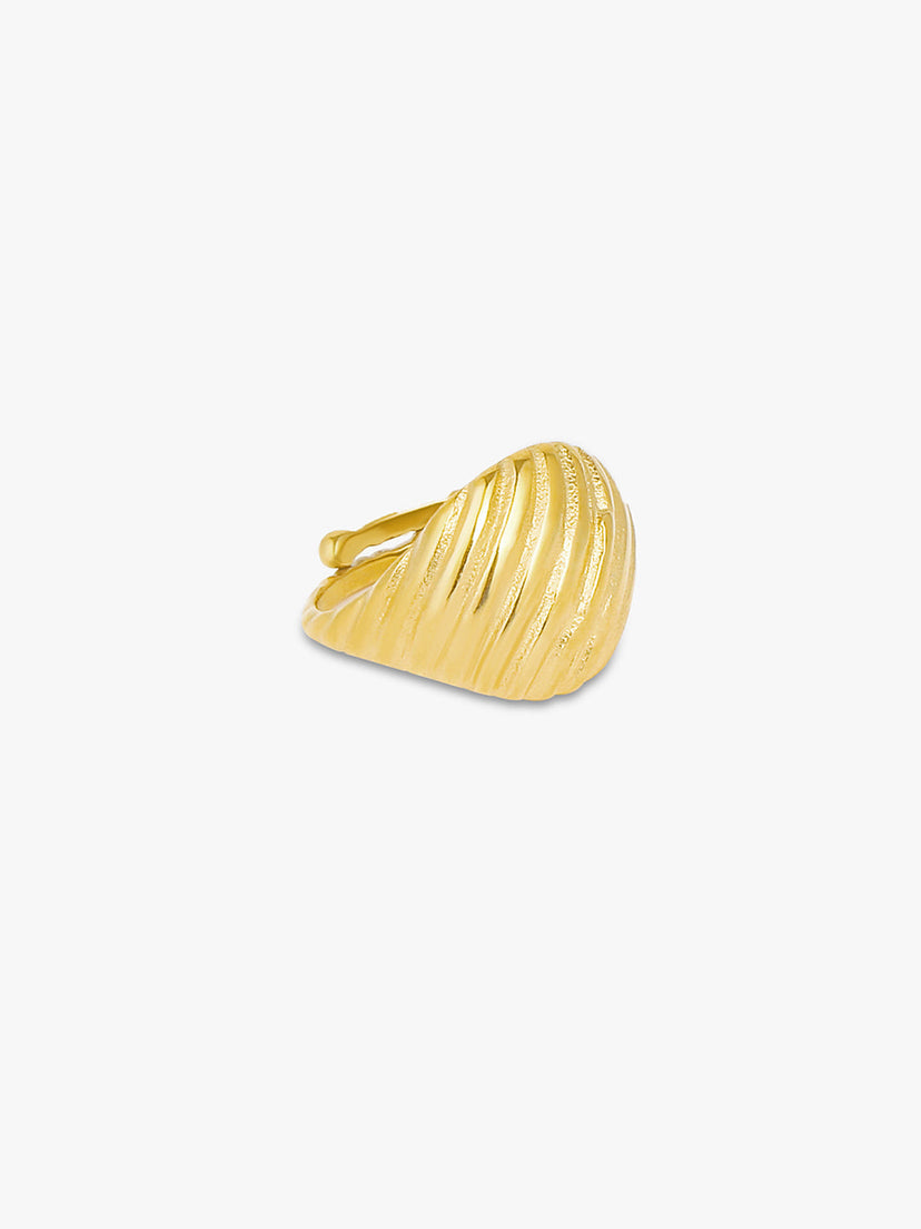 Signe Stroke Ring - Gold Plated