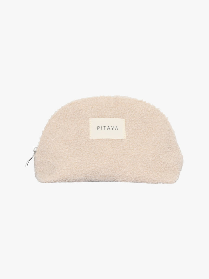 Teddy Makeup Bag Medium - Beige