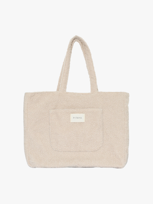 Teddy Tote Bag - Beige