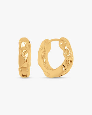 Connie Banket Creol Earrings - Gold Plated
