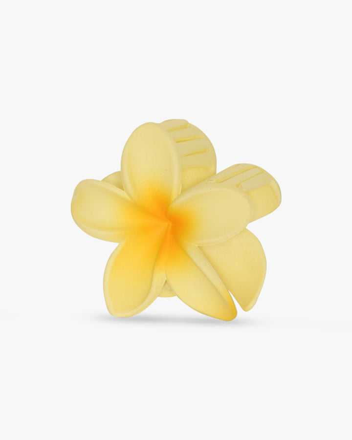 Gry Flower Hairclip - Matte Yellow