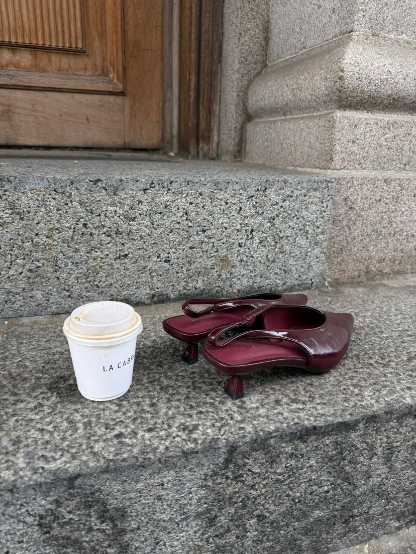 Maddie Slingback - Burgundy